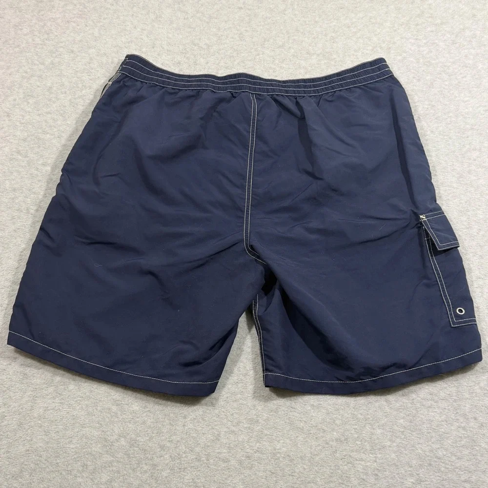 Polo Ralph Lauren Swim Trunks Mens XL‎ Navy Blue  Cargo Pocket Pony Logo